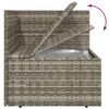 vidaXL 10 Piece Garden Lounge Set with Cushions Grey Poly Rattan