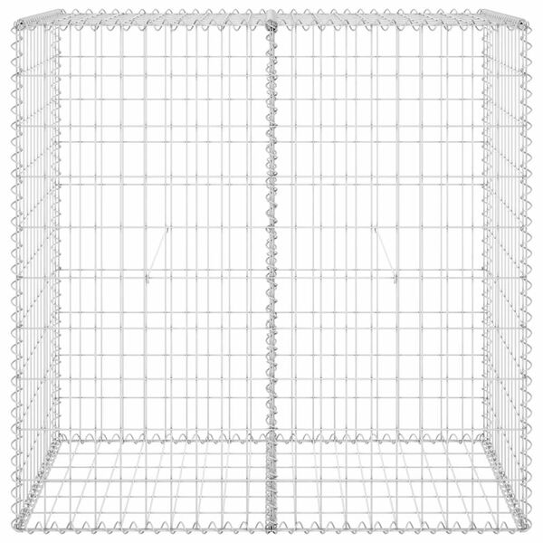 vidaXL Gabion Wall with Covers Galvanised Steel 100x60x100 cm