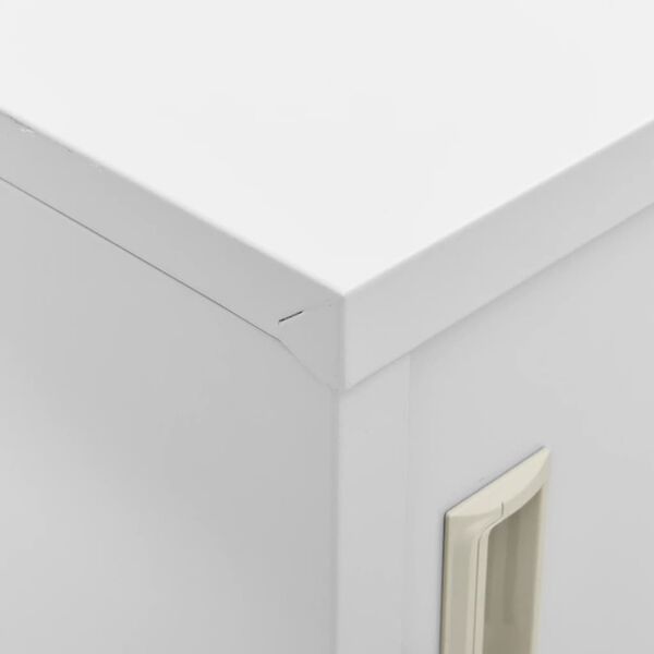 vidaXL Locker Cabinets 5 pcs Light Grey 90x45x92.5 cm Steel