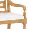 vidaXL Batavia Chairs 4 pcs with Cushions Solid Teak Wood