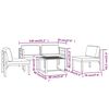 vidaXL 5 Piece Garden Lounge Set with Cushions Aluminium Anthracite