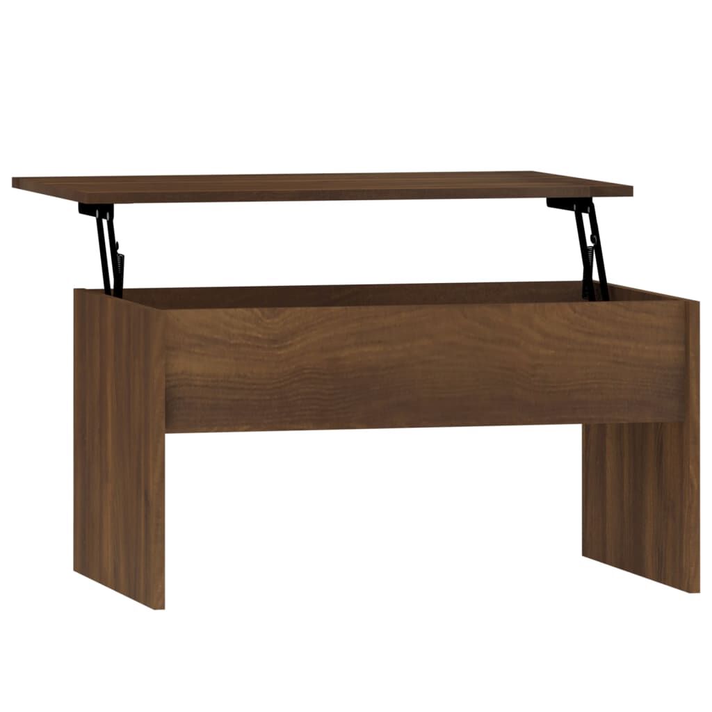 vidaXL Coffee Table Brown Oak 80x50.5x41.5 cm Engineered Wood