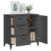vidaXL Sideboard VIKEN Anthracite Grey 80x40x80 cm Engineered Wood