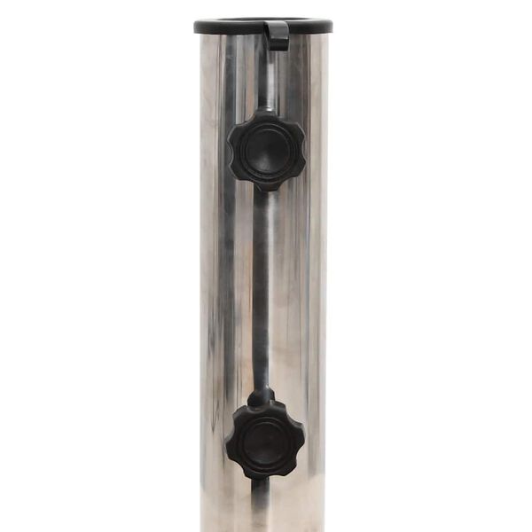 vidaXL Parasol Base Granite 30 kg Round Black
