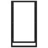 vidaXL Firewood Rack Matt Black 50x28x94 cm Steel