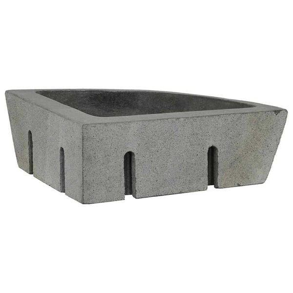 vidaXL Wall Hung Corner Basin Grey (38-45) x (38-45) x 12 cm