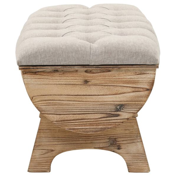 vidaXL Storage Bench 103 cm Solid Wood Fir