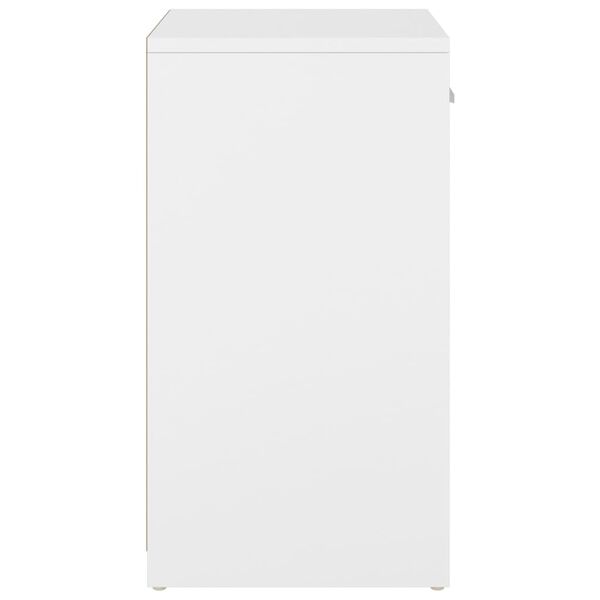 vidaXL Shoe Bench White and Sonoma Oak 94.5x31x57 cm Engineered Wood