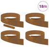 vidaXL Lawn Edging 4 pcs Rusty 450 x 0.05 x 15 cm Weather Steel