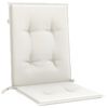 vidaXL Lowback Chair Cushions 4 pcs Melange Cream 100x50x4 cm Fabric