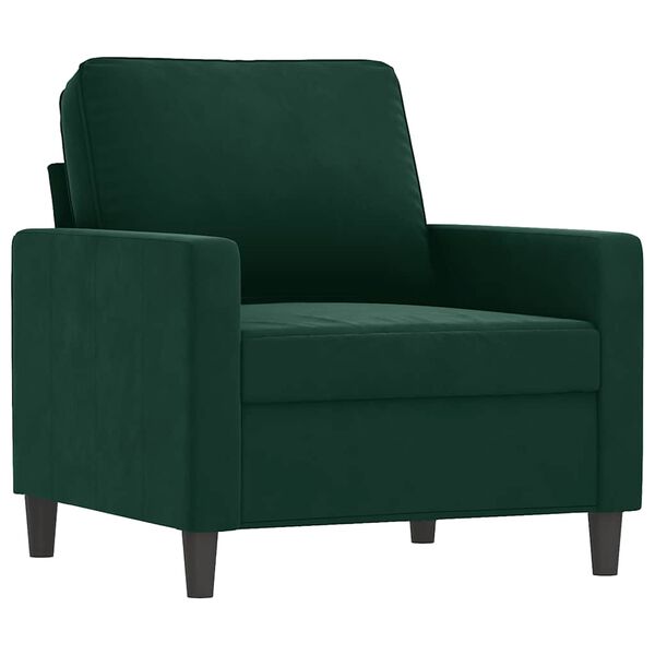 vidaXL Sofa Chair Dark Green 60 cm Velvet