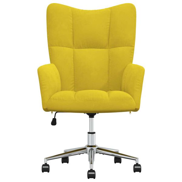 vidaXL Relaxing Chair Mustard Yellow Velvet