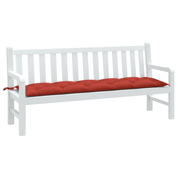 vidaXL Garden Bench Cushion Melange Red 180x50x7 cm Fabric