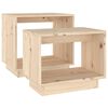 vidaXL Nesting Coffee Tables 2 pcs Solid Wood Pine