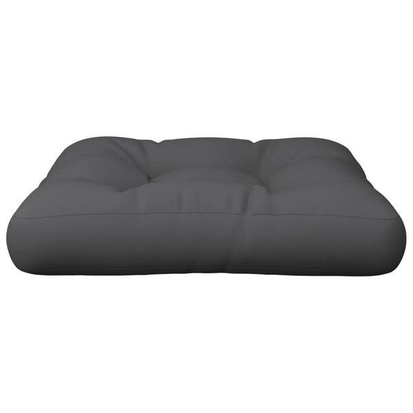 vidaXL Pallet Cushion 50x50x12 cm Grey Fabric