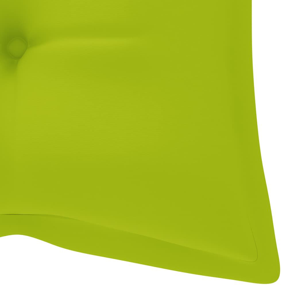 vidaXL Garden Bench with Cushion 120 cm Bamboo