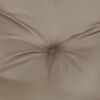 vidaXL Pallet Cushion Taupe 80x40x12 cm Fabric