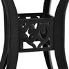 vidaXL 5 Piece Bistro Set Cast Aluminium Black