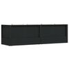 vidaXL Garden Bed with Cushion & Pillows Poly Rattan Black