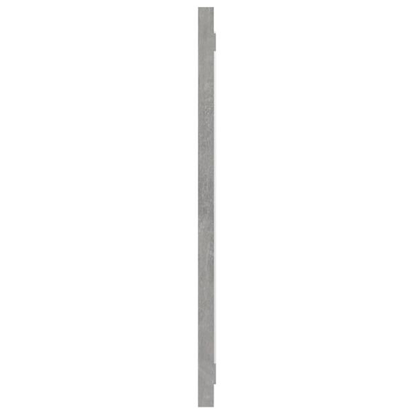 vidaXL Bathroom Mirror Concrete Grey 90x1.5x37 cm Engineered Wood