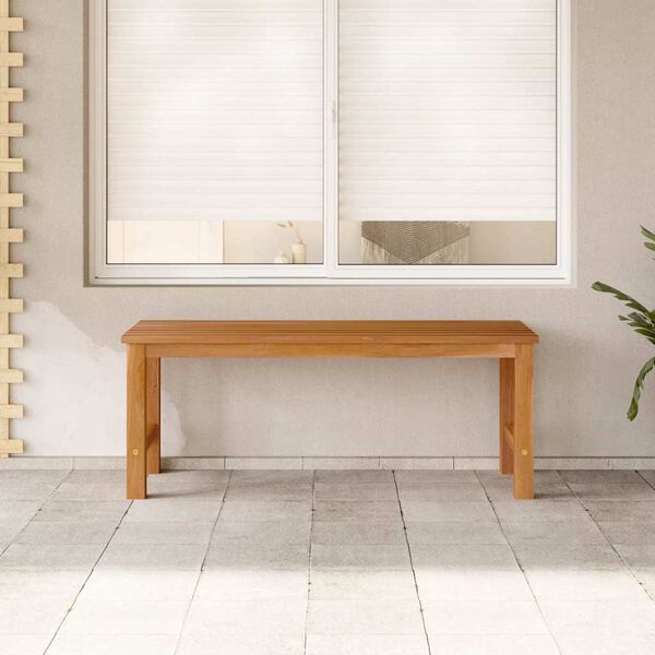 vidaXL Garden Bench 114 cm Solid Teak Wood