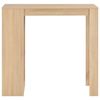 vidaXL Bar Table with Shelf Oak 110x50x103 cm