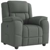 vidaXL Recliner Chair Dark Grey Fabric