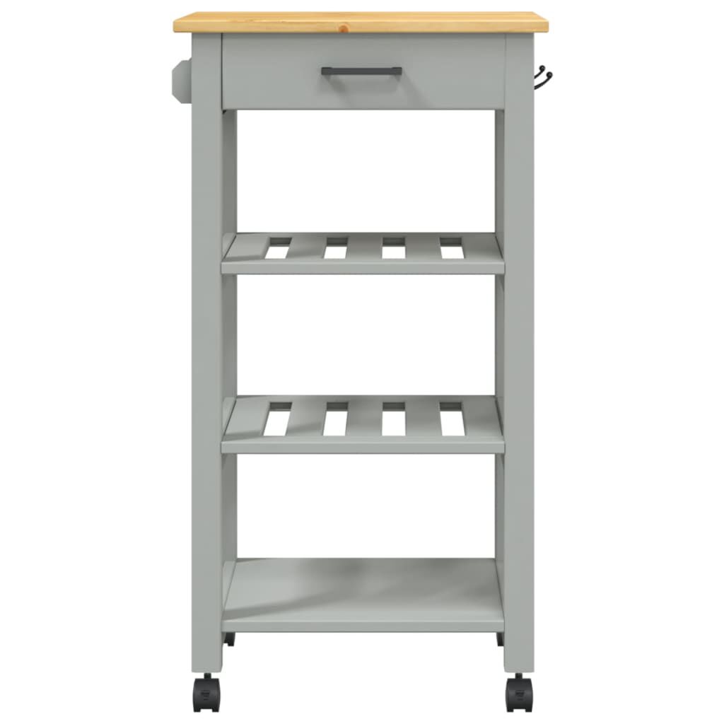 vidaXL Kitchen Trolley MONZA 48x40x90 cm Solid Wood Pine