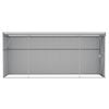 vidaXL Wall-mounted Garden Shed Grey 118x382x178 cm Galvanised Steel