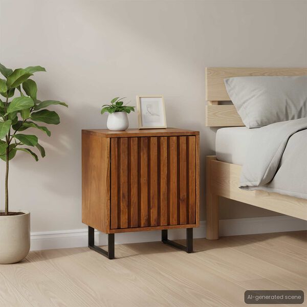 vidaXL Bedside Cabinet 40x30x50 cm Solid Mango Wood