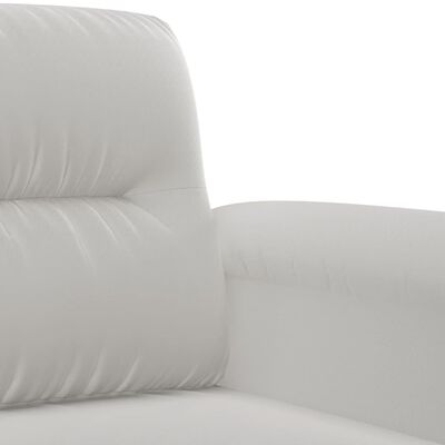 vidaXL 3-Seater Sofa Light Grey 180 cm Microfibre Fabric