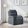 vidaXL Massage Recliner Chair Dark Grey Velvet