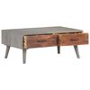 vidaXL Coffee Table Grey 100x60x40 cm Solid Rough Mango Wood