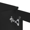 vidaXL Highboard VIKEN Black 80x40x190 cm Solid Wood Pine
