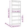 vidaXL Book Cabinet/Room Divider 80x30x199.5 cm Solid Wood Pine