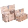 vidaXL Two Piece Storage Chest Set Acacia Wood