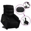 vidaXL Electric Stand up Massage Recliner Chair Black Faux Leather