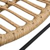 vidaXL Garden Chair Poly Rattan Light Brown