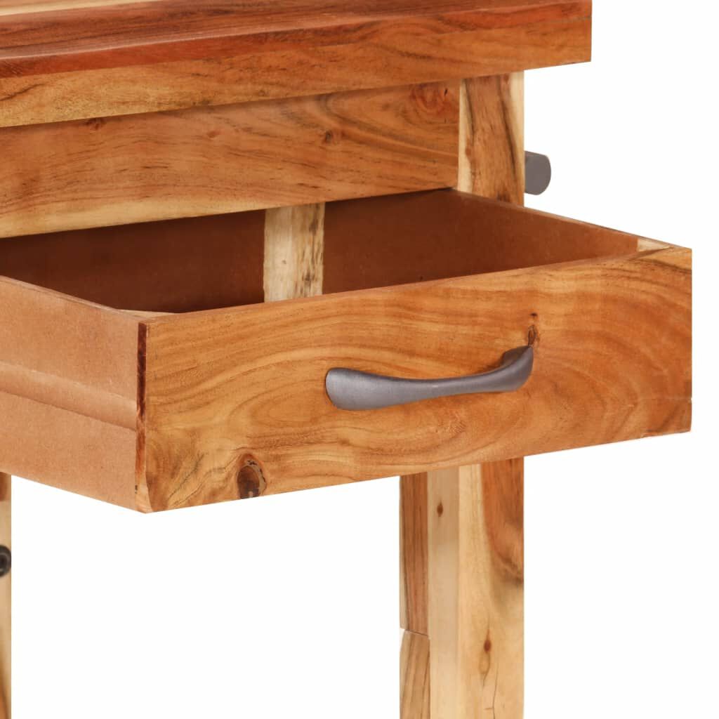 vidaXL Kitchen Trolley 55x55x89 cm Solid Wood Acacia