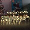 vidaXL Christmas Reindeers 6 pcs Gold 120 LEDs
