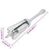 vidaXL Folding Anchor Silver 6 kg Hot Dip Galvanized Cast Iron