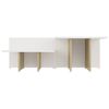 vidaXL Coffee Tables 2 pcs Sonoma Oak and White 111.5x50x33 cm Engineered Wood
