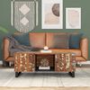 vidaXL Coffee Table 100x54x40 cm Solid Wood Reclaimed&Engineered Wood