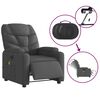 vidaXL Electric Massage Recliner Chair Dark Grey Fabric