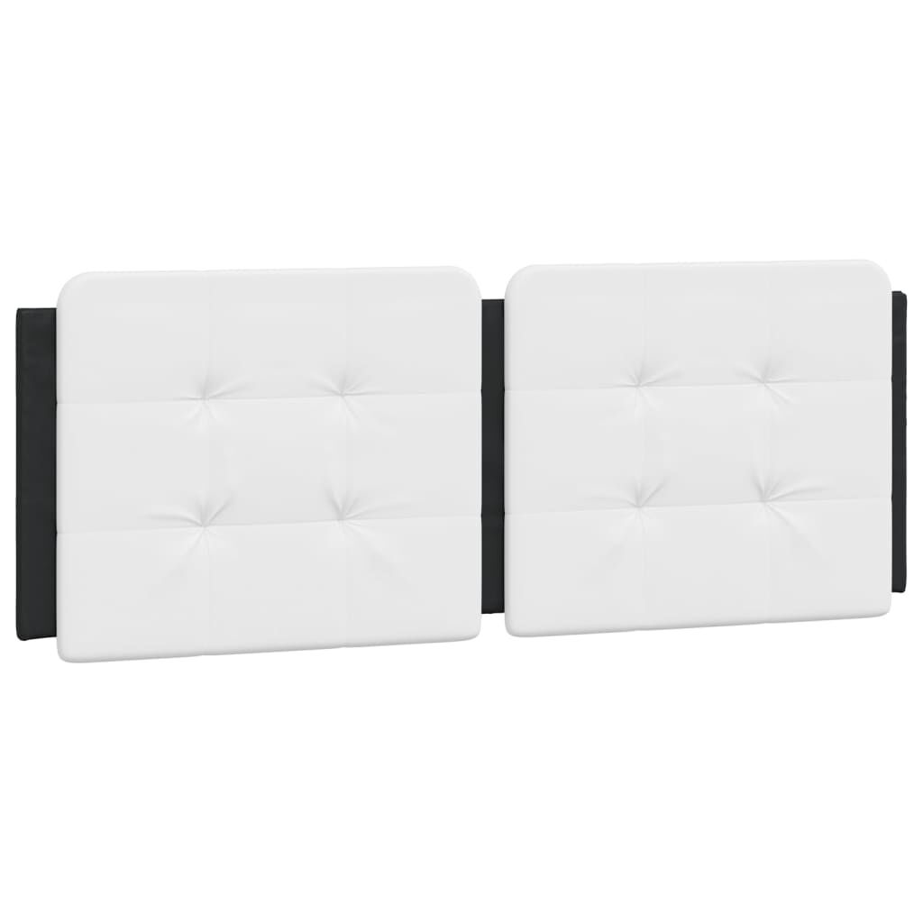 vidaXL Bed Frame with LED without Mattress Black and White 137x187 cm Double
