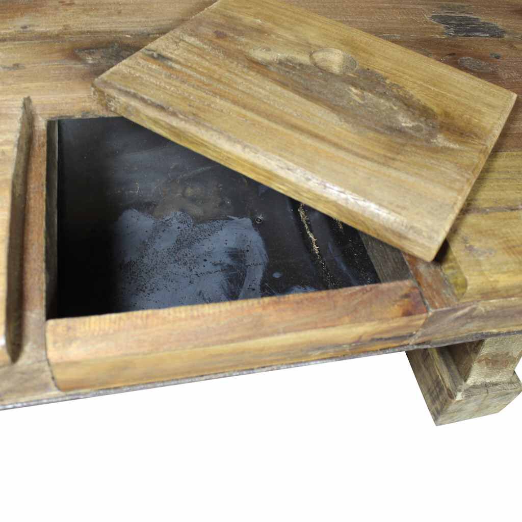vidaXL Coffee Table Mixed Recycled Wood 90x50x35 cm