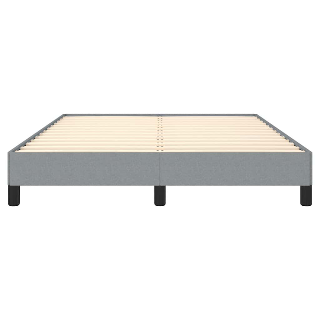 vidaXL Bed Frame without Mattress Light Grey 137x190 cm Full Fabric