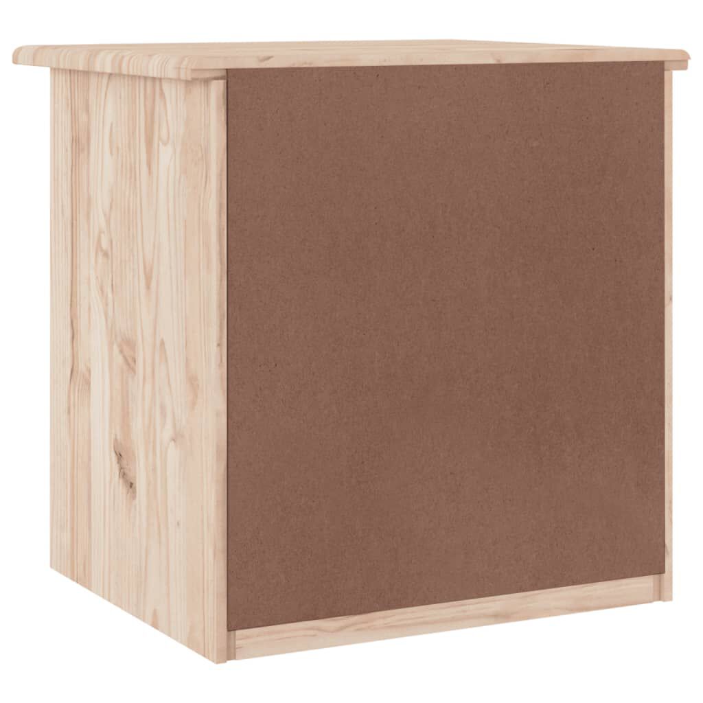 vidaXL Bedside Cabinet ALTA 41x35x41 cm Solid Wood Pine