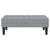 vidaXL Bench Light grey 113 x 57 x 39 cm Fabric