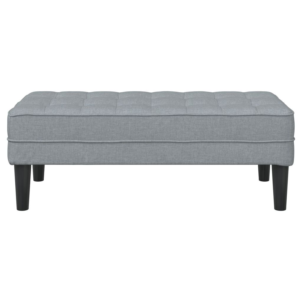 vidaXL Bench Light Grey 113x57x39 cm Fabric